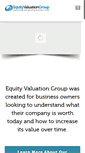Mobile Screenshot of equityvaluationgroup.com